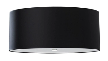 Sufitowa LAMPA plafon SL.0794 okrągła OPRAWA abażurowa czarna