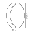 Okrągła lampa naścienna Oliver 2218261003 LED 9W 2700K IP54 czarna