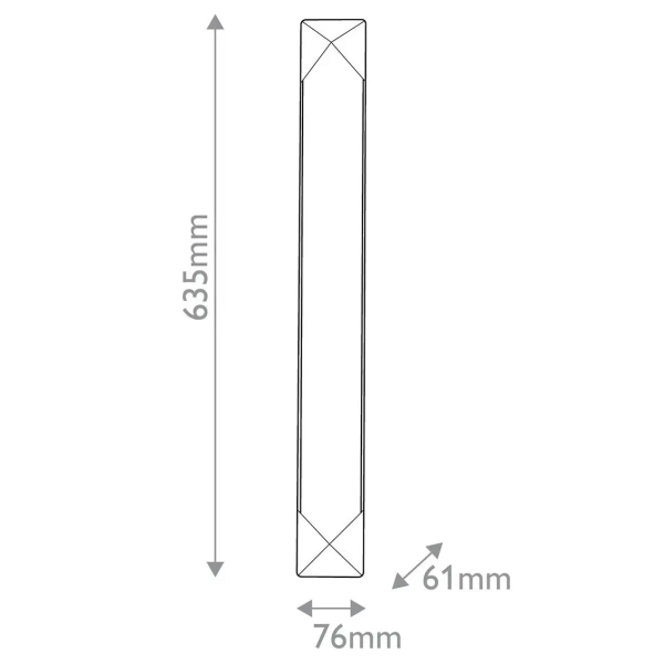 Naścienna lampa Caesar QN-CAESAR-WL-VBS-AR LED 23W 3000K mosiądz