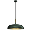 Wisząca lampa industrialna Lincoln retro zielona złota