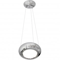 LAMPA wisząca MERCURIO ML328 Milagro okrągła OPRAWA metalowa zwis LED 12W 4000K pierścień circle chrom