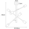 LAMPA industrialna Camara K-4754 Kaja sufitowa OPRAWA metalowe pręty sticks czarne