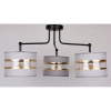 Sufitowa lampa z abażurami Andy 33-00514 biały złoty czarny