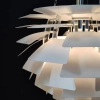 Lampa wisząca szyszka Prospettiva ABR-LW-PRO-70-B do salonu biała
