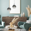 Lampa wisząca Monte MLP8321 kropla przydymiona srebrna