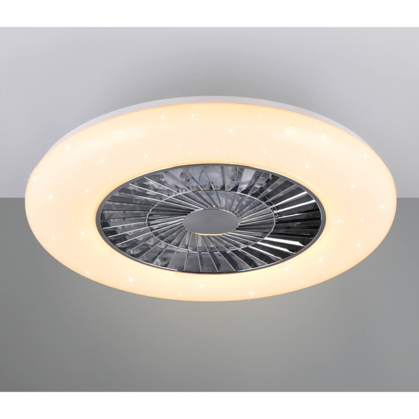 Wentylator sterowany pilotem Visby R62402106 LED 40W 3000-6500K srebrna