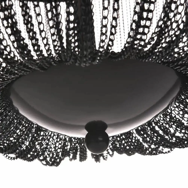 Wisząca lampa vintage glamour Roma p04543bk Cosmolight metal czarna