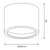 Lampa sufitowa natynkowa Redondo ML1074 tubka czarna