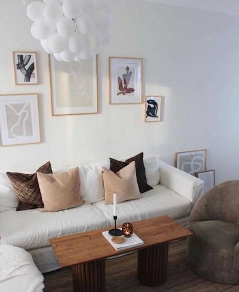 Wisząca lampa szklana Gross kule balls biała nad stół