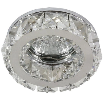 Glamour lampa sufitowa SK wpust crystal do salonu chrom