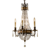Wisząca lampa kryształowa Bellini FE-BELLINI4 Feiss pałacowa nad stół brązowa