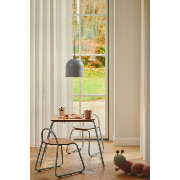 Wisząca lampa nad stół GASTON 2412653006 niebieski drewniany
