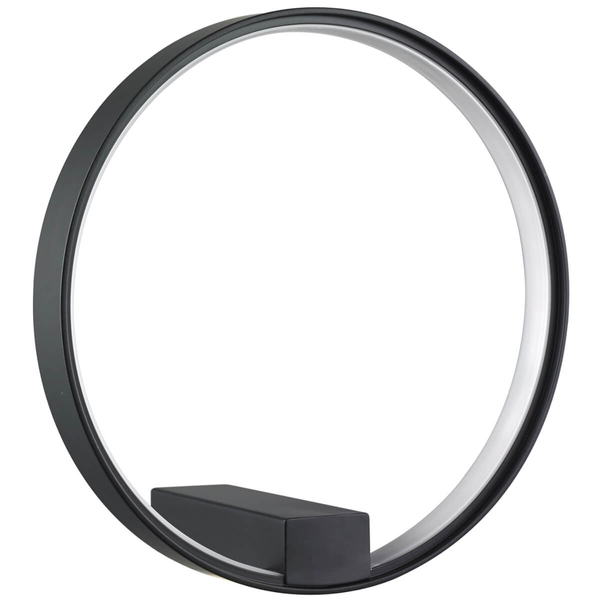 Ścienna lampa ledowa Acirculo ST-0453W black Step 25W 3000K ring czarny