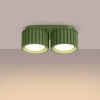 Metalowa sufitowa lampa ryfel AURA oliwkowa SL.1798 podwójna 2xGx53