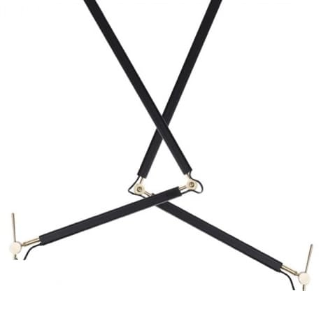 Regulowana lampa wisząca Zyta AZ4191+2xAZ2600 do salonu czarna