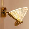 Szklana lampa ścienna Bee ST-W0612-1B LED 7W 3000K metal szkło motyl złota