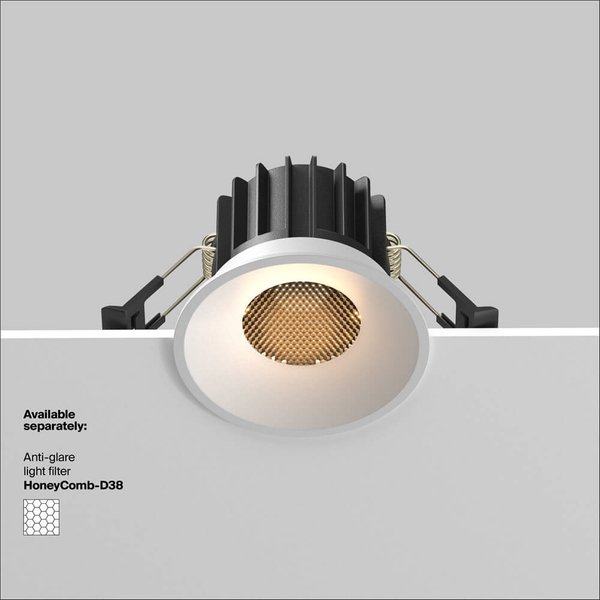 Lampa wpustowa Round DL058-12W3K-W Maytoni LED 12W 3000K downlight biała