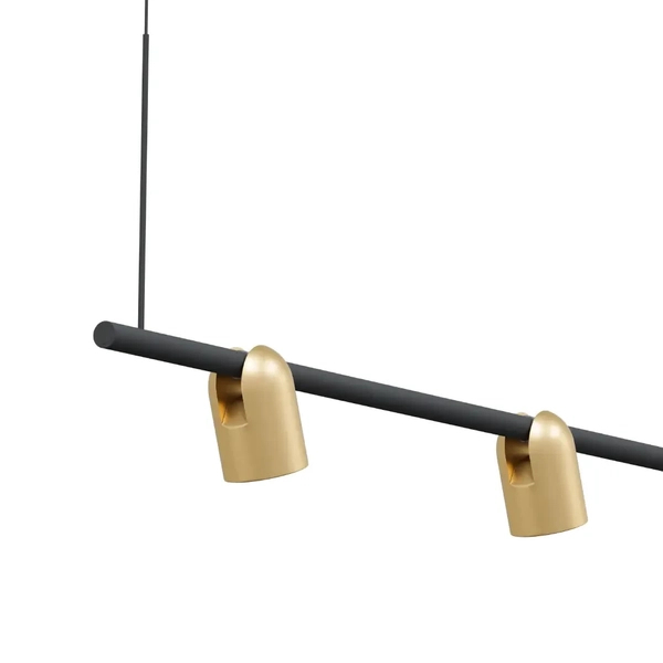 Lampa wisząca z regulacją Slide PL0124-BS LED 24,5W 3000K czarna mosiądz