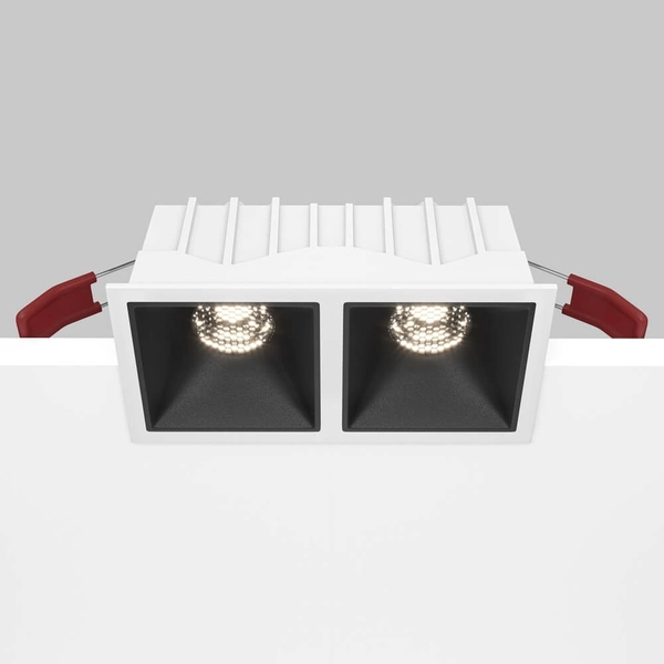 Wpust sufitowy Alfa DL043-02-10W4K-SQ-WB LED 20W 4000K biały czarny