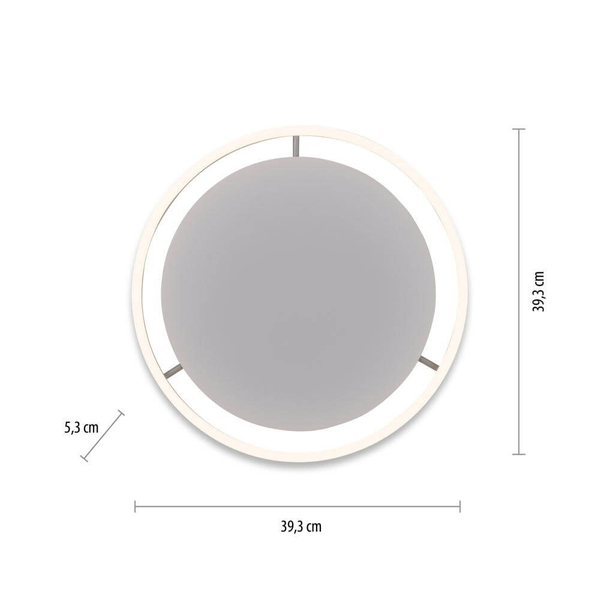 Okrągła lampa sufitowa Ritus 15391-95 LED 20W 3000K salonowa aluminium OUTLET