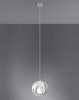 Wisząca lampa kuchenna SL.1083 biała kula nad wyspę