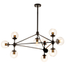 Loftowa lampa wisząca Astrifero ST-9047-10 amber Step molekuły czarna