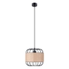 Wisząca lampa naturalna Fost SL.1252 druciana metalowa czarna