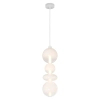 Szklana lampa wisząca DAPHNE ML0863 LED 36W 3000K biała złota