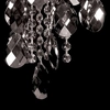 Żyrandol LAMPA wisząca VEN W-E 0705/4 pałacowa OPRAWA zwis na łańcuchu z kryształkami grafitowy