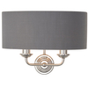 Lampa ścienna Highclere 94406 Endon podwójny antyk szary nikiel
