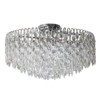 Lampa sufitowa BURANO chrom przezroczysta AZ6911 5xE14 glamour