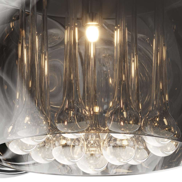 Kinkiet ścienny CRYSTAL W0076-01D-F4FZ szklany glamour z kryształkami chrom