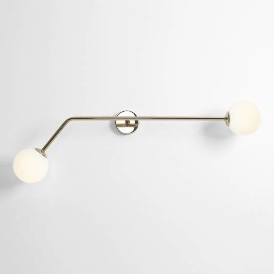Modernistyczny kinkiet ścienny PURE 1064D30 lampa szklane kule białe złote