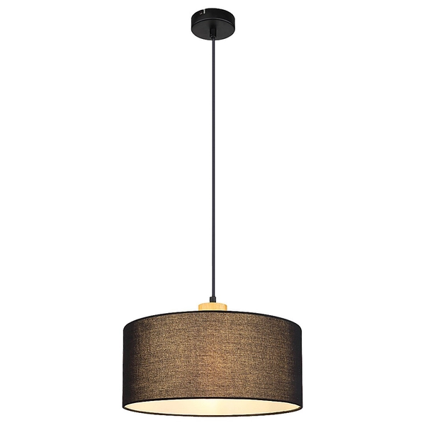 Okrągła lampa wisząca Miguel 3247 kuchenna z abażurem nad stół czarna