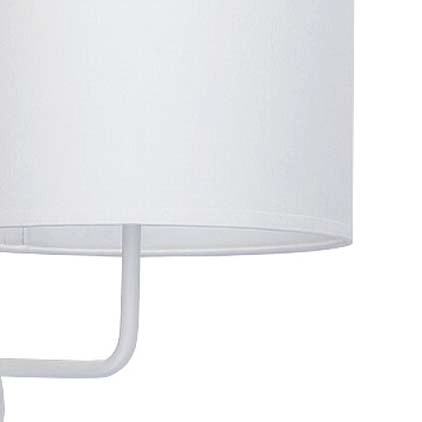 Biała lampa ścienna Hotel Plus 9073 kinkiet do czytania regulowany