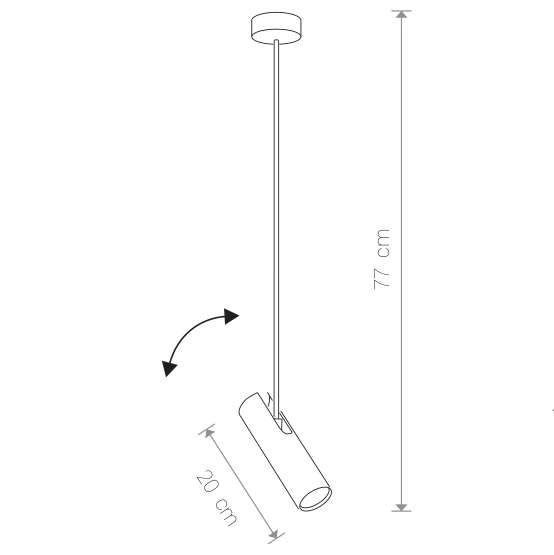 Halogenowa LAMPA sufitowa EYE SUPER B 6490 Nowodvorski tuba OPRAWA metalowa spot biały