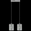 Salonowa lampa wisząca 5010/2 8C z kryształkami chrom