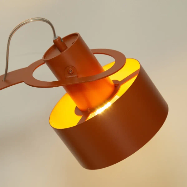 Gabinetowa lampa z regulacją Rif 41443 metalowa ceglana