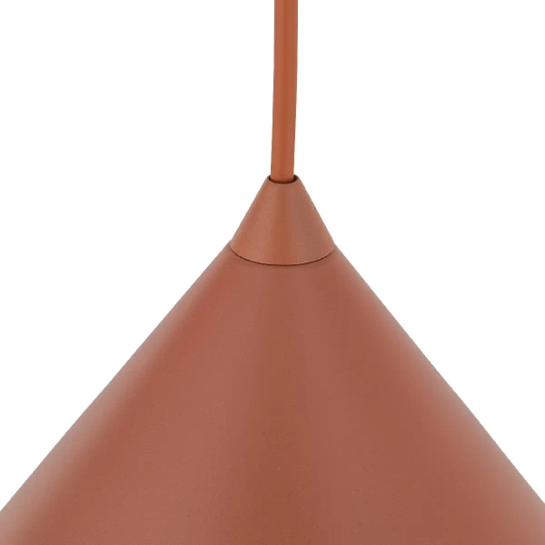 Minimalistyczna wisząca lampa Cono 6632 stożkowa pomarańczowy