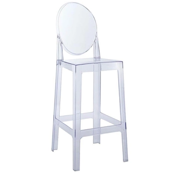 Wysokie krzesło barowe Victoria KH010100214 transparentny hoker