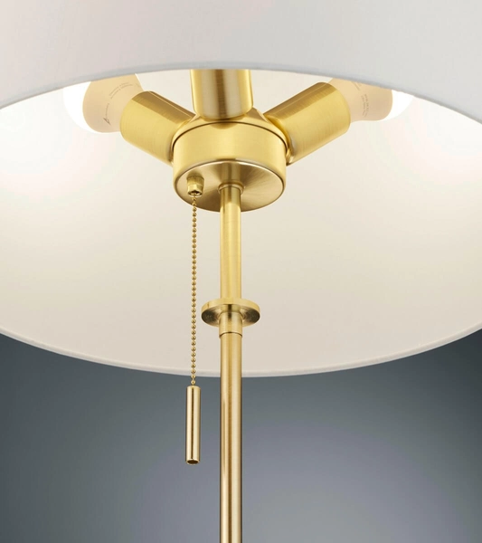 Podłogowa lampa sypialniana Lyon 409100308 złota biała