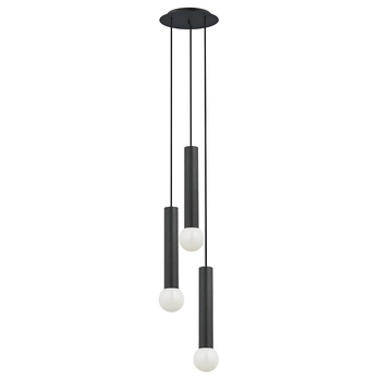 Nowoczesna lampa wisząca Baton 7856 kaskada do jadalni czarna