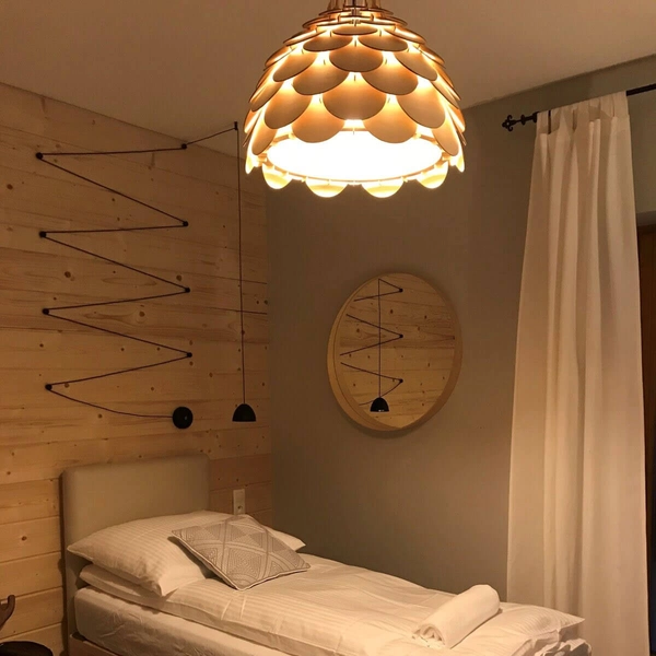 LAMPA wisząca BURGO LP-101335/1P S Light Prestige drewniana ekologiczna ananas