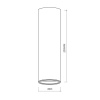 Nasufitowa lampa tuba GENESIS ML0385 metalowa biała