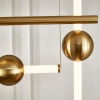Wisząca lampa belki O-line ST-1691L-4 Step LED 148W 3000K balls mosiądz