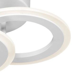 Okrągły plafon LED W7106-2S WT ledowe pierścienie 36W 3000K białe