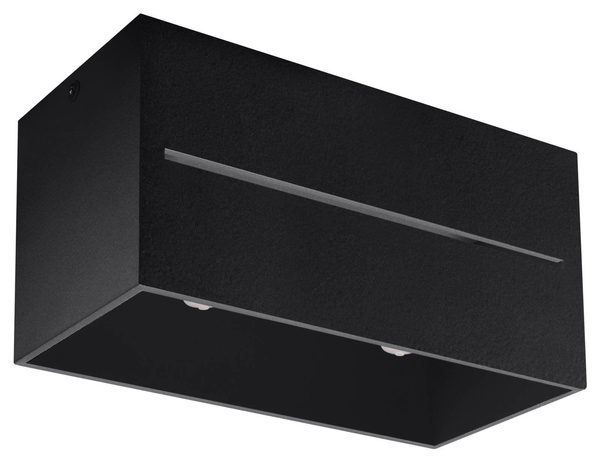 Natynkowa LAMPA sufitowa SL.0384 prostokątna OPRAWA metalowa downlight czarna
