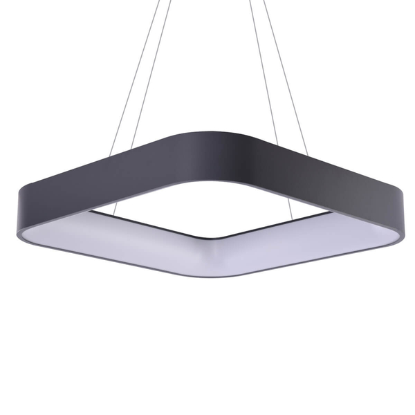 Wisząca lampa Solvent LED 92W sterowana pilotem czarna