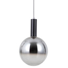 Szklana lampa zwis Strela PND-34378-1M-BK LED 5W 3000K czarny przydymiony