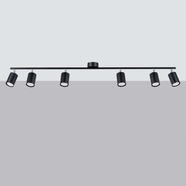 Sufitowa lampa Lemmi SL.1169 tuba regulowana do salonu czarna